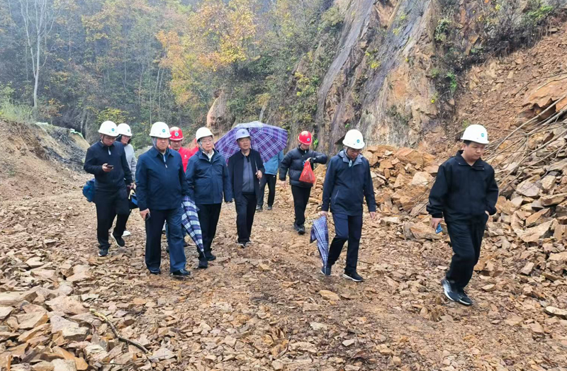 局领导带队到卢氏县寺合院锑矿区项目调研指导工作